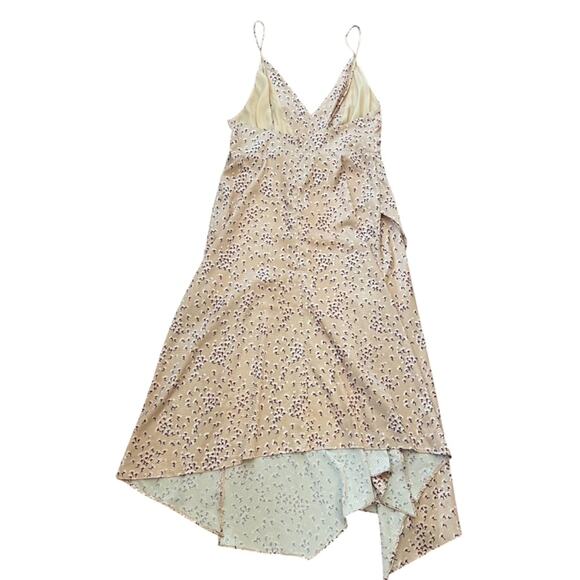 ACLER Women’s Vales Pink Floral Ditsy Blossum Handkerchief Hem Midi Dress Sz 10 - Picture 7 of 13